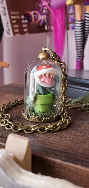 Mario World Piranha Plant Pendant Necklace picture