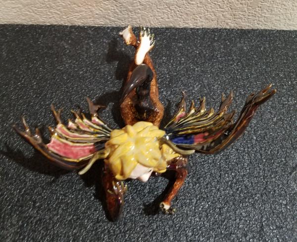 Ceramic Fantasy Manticore Fairy Sculpture picture