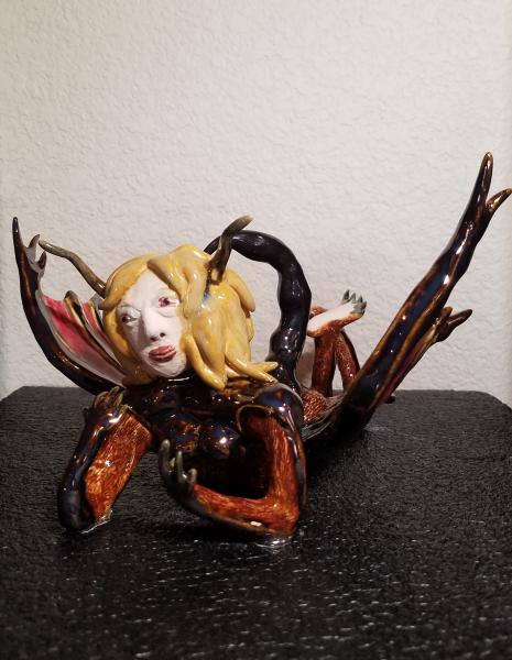 Ceramic Fantasy Manticore Fairy Sculpture picture