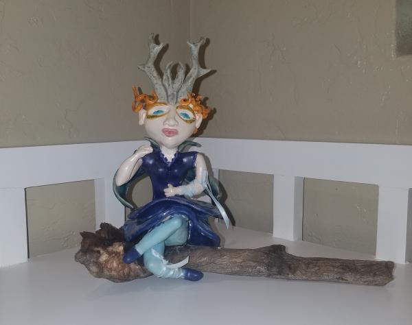 Ceramic Horned Woodland Fairy picture