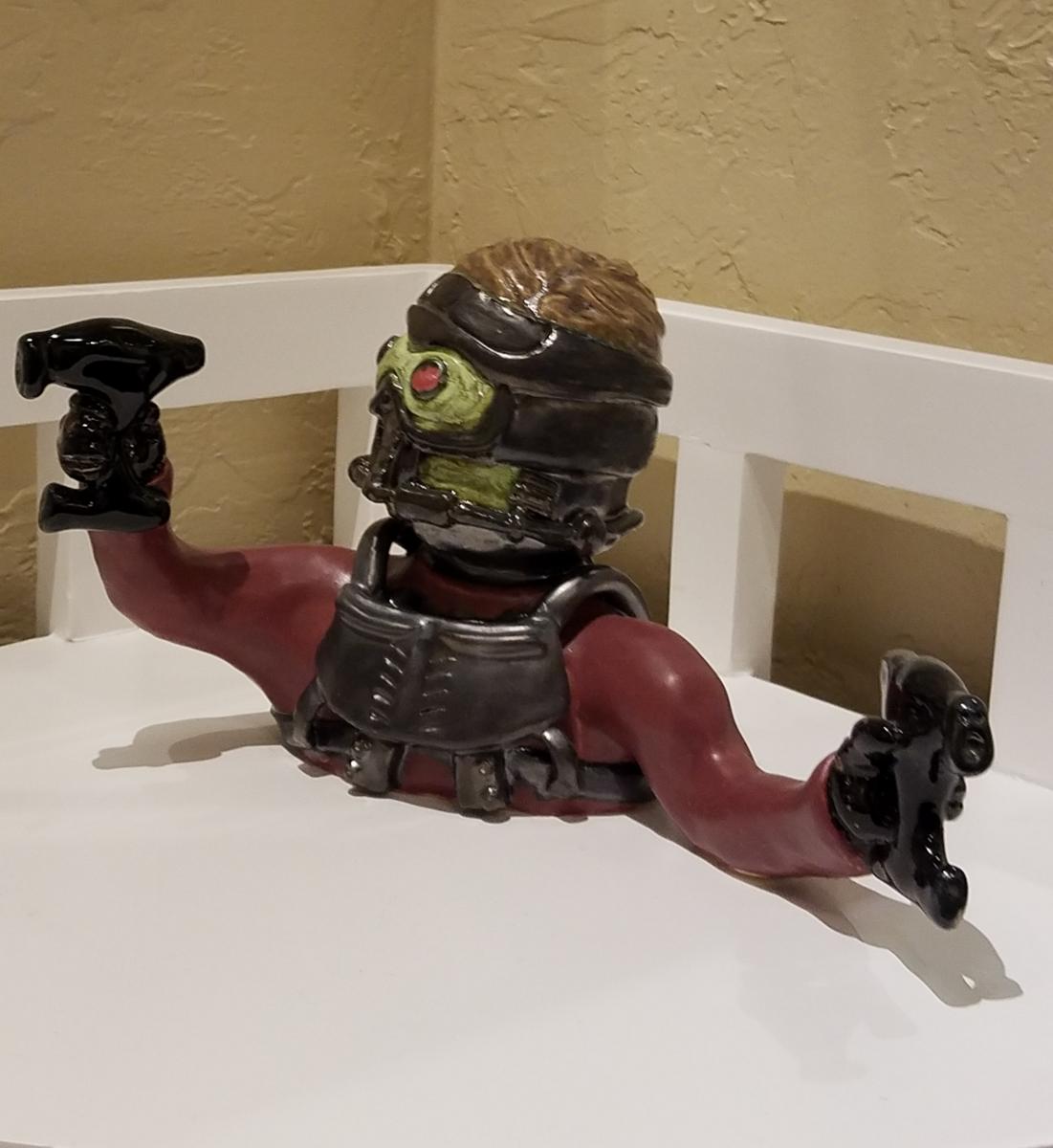 Bust of Star Lord inspired by Marvel Comics - Ceramic Handmade picture