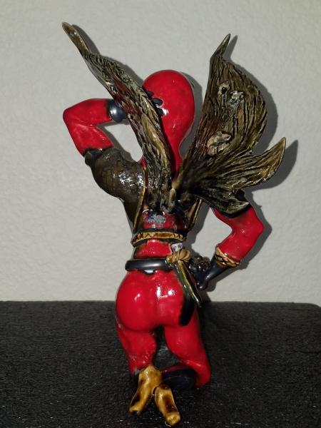 Ceramic Deadpool Fantasy Fairy - Marvel Inspired - Handmade picture