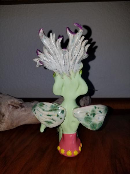 Orchid Fantasy Fairy Sculpture - Green picture