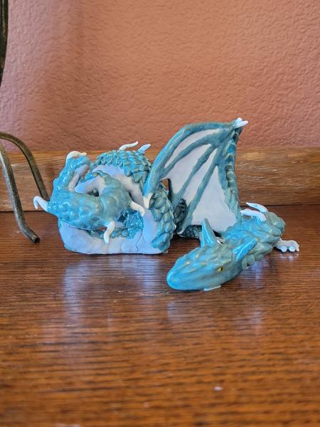 Ceramic Dragon Sculpture - Trash the Dragon from Twenty One Pilots picture