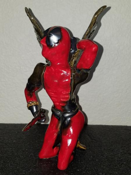 Ceramic Deadpool Fantasy Fairy - Marvel Inspired - Handmade picture