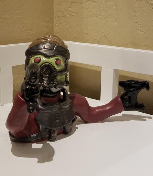 Bust of Star Lord inspired by Marvel Comics - Ceramic Handmade picture