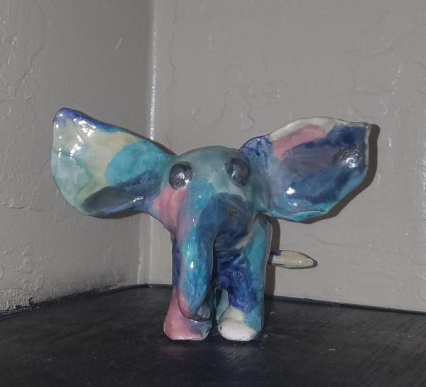 Ceramic Patchwork Elephant Sculpture picture