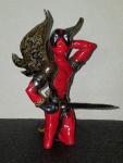 Ceramic Deadpool Fantasy Fairy - Marvel Inspired - Handmade