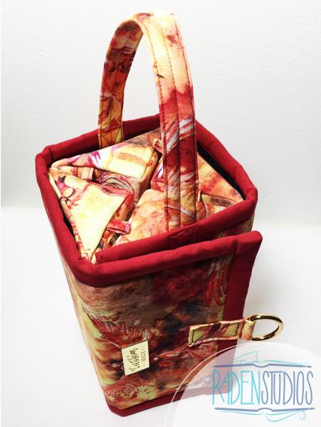 Fiery Phoenix | Fantasy Rollie Pollie Organizer Bag, Small - Travel Toiletry Bag, Supply Organizer picture