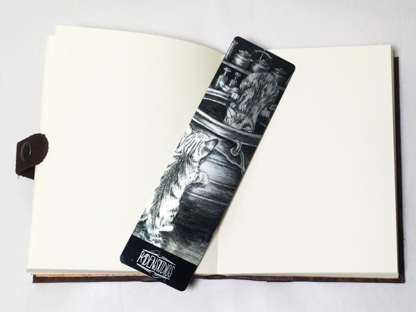 Double, Double, Toil and Trouble | Fantasy Charcoal Drawing | 4x12 Print, Metal Bookmark, Fridge Magnet picture