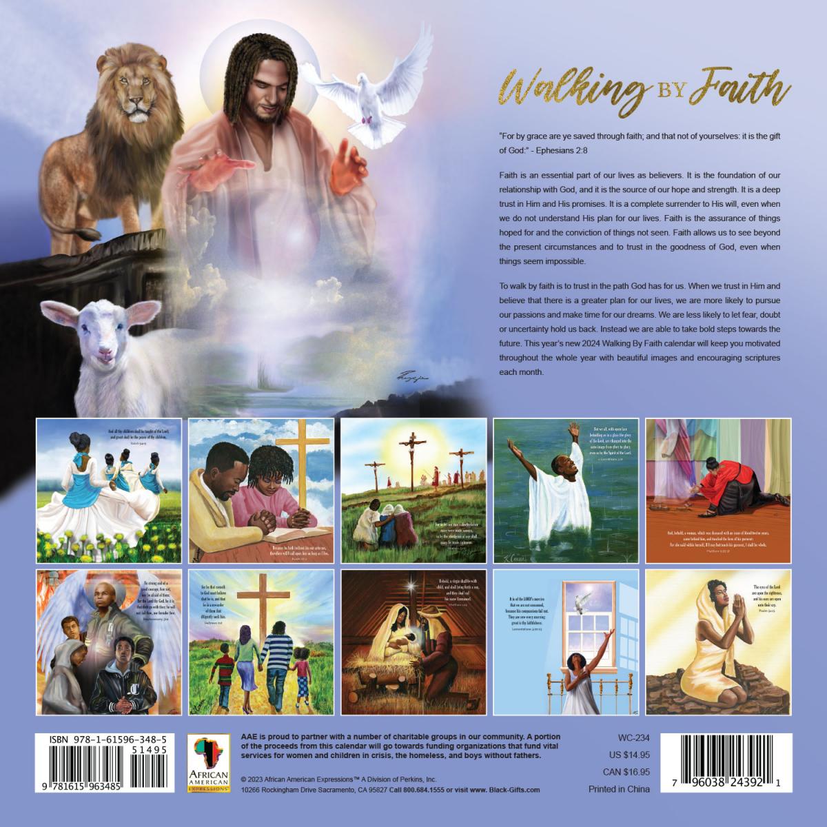 2024 Walking By Faith Wall Calendar picture