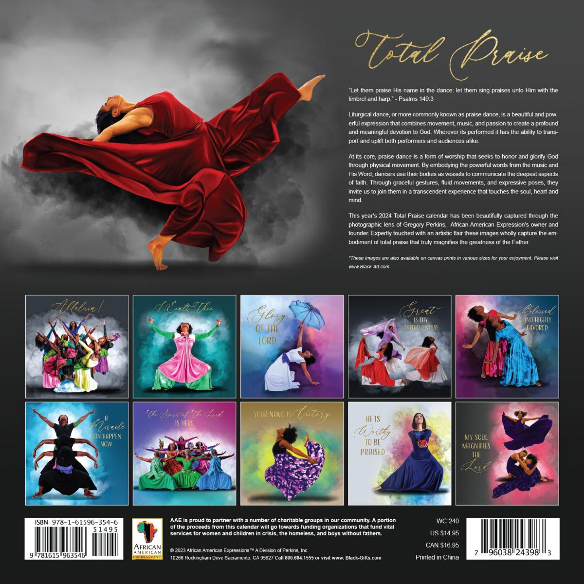 2024 Total Praise Wall Calendar picture