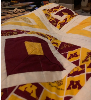 Custom sports quilt (Throw) picture