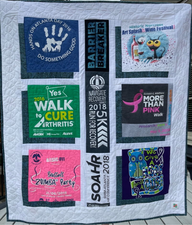 Custom Memory Quilt - custom photo or t-shirt quilt picture