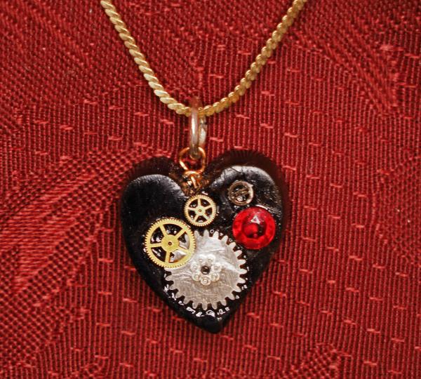 Jeweled Ebony Heart picture