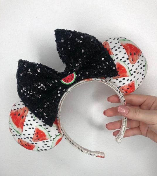 Watermelon Minnie Mouse Ears | Adult Disney Ears for Summer