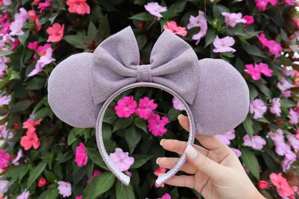 Light Purple Sparkly Minnie Mouse Ears | Lavender Minnie Ears picture