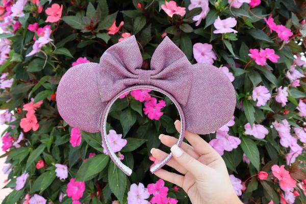 Purple Sparkly Minnie Mouse Ears | Megara Inspired Disney Ears