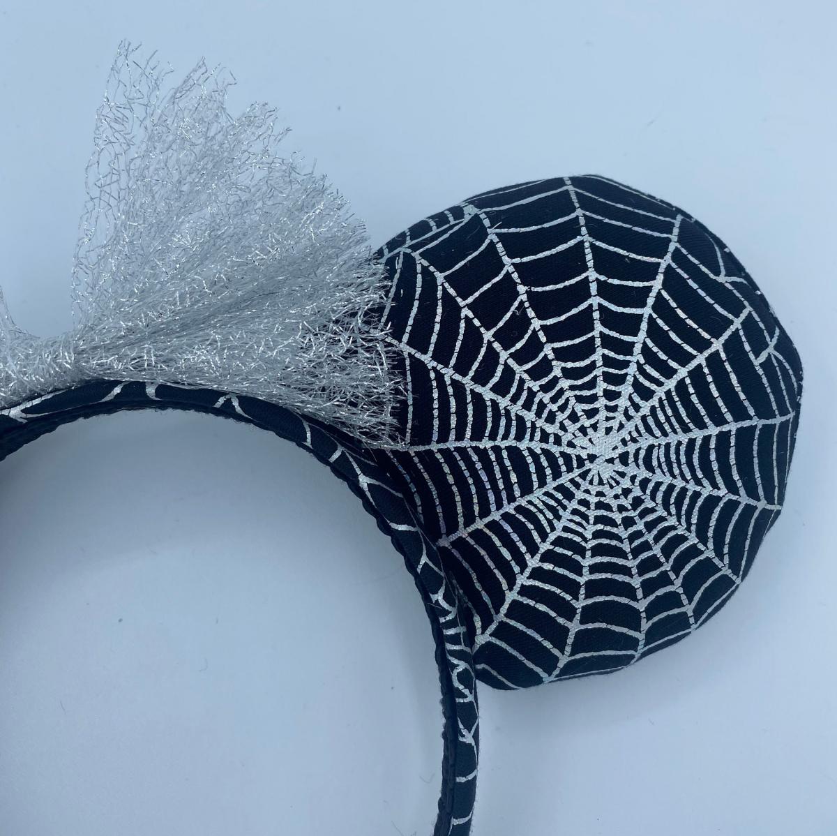Holographic Spider Web Minnie Ears | Halloween Minnie Mouse Ears picture