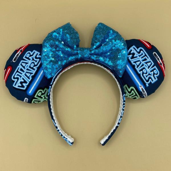 Red Lightsaber Star Wars Minnie Mouse Ears | Dark Side Disney Ears picture