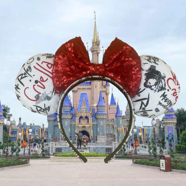 Cruella De Vil Ears | Cruella Minnie Ears | Disney Villains Ears
