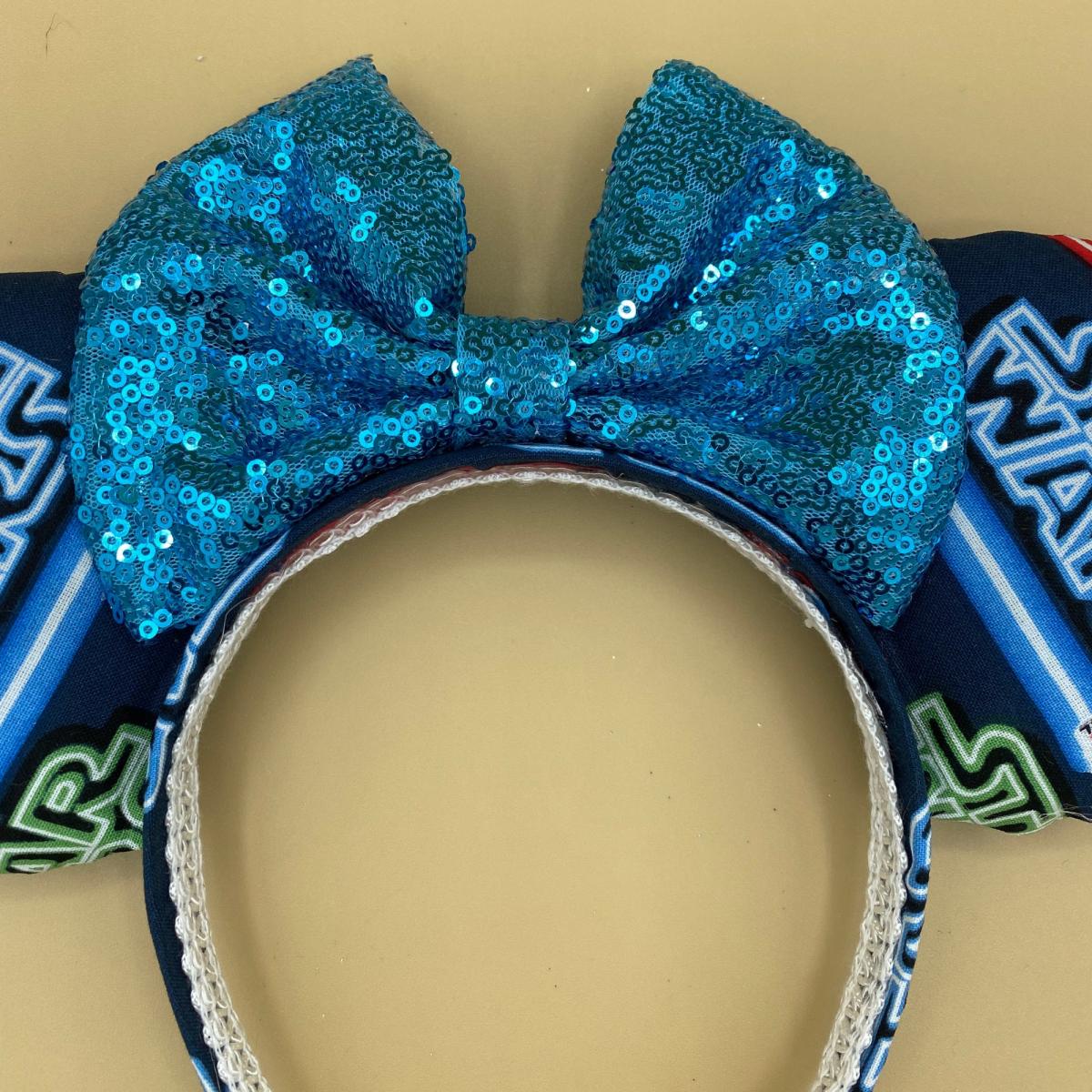 Blue Star Wars Minnie Ears | Blue Lightsaber Disney Ears | Galaxy's Edge Ears picture