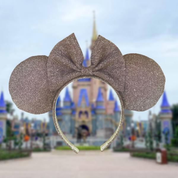 Fuschia Sparkly Minnie Mouse Ears / Magenta Sparkly Minnie Ears