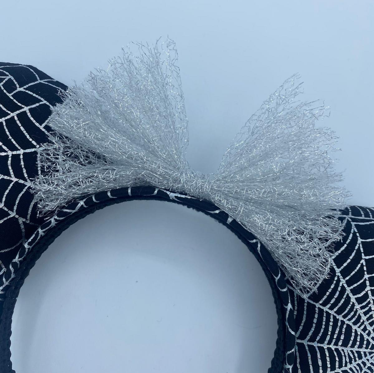 Holographic Spider Web Minnie Ears | Halloween Minnie Mouse Ears picture