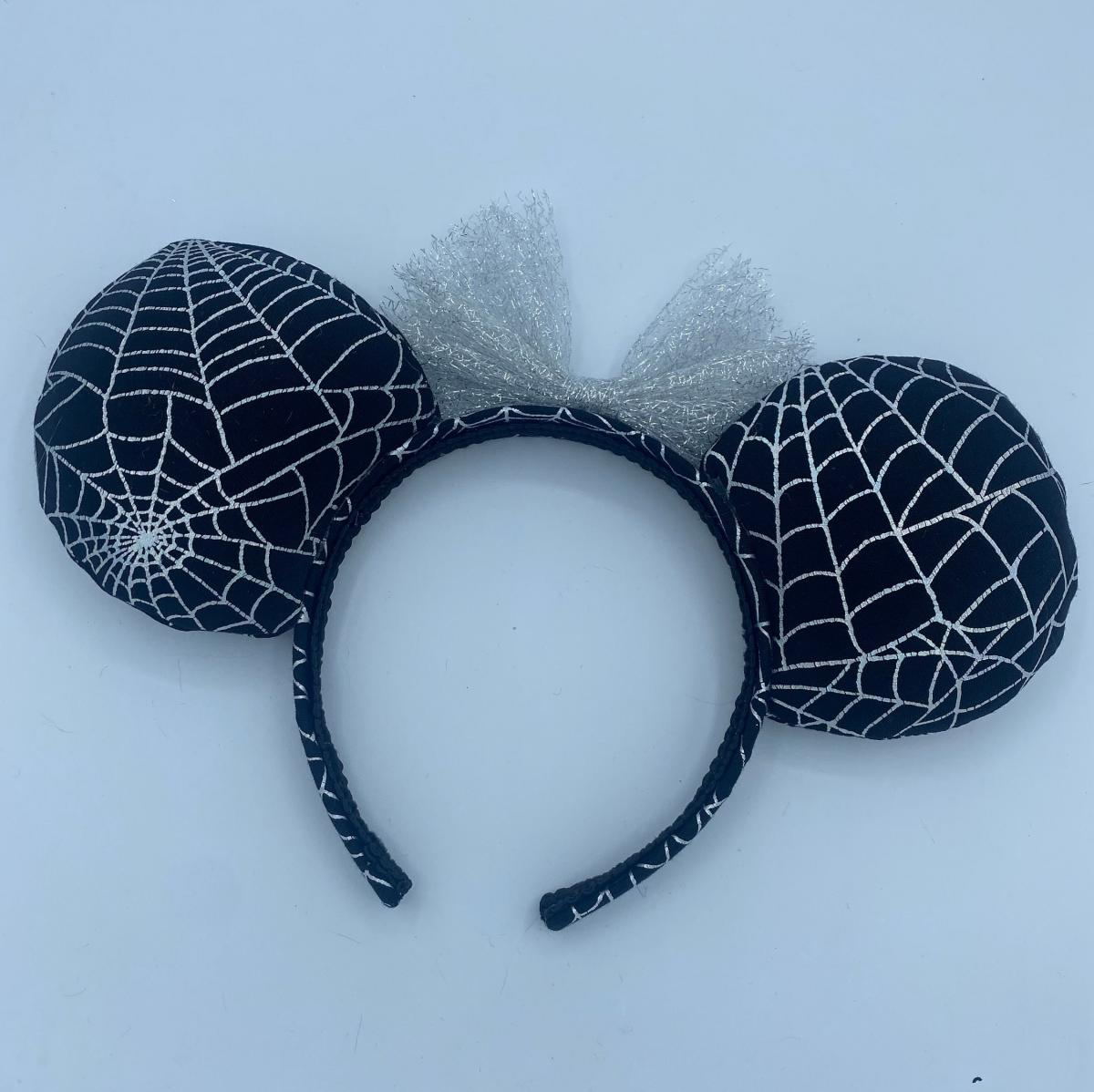 Holographic Spider Web Minnie Ears | Halloween Minnie Mouse Ears picture