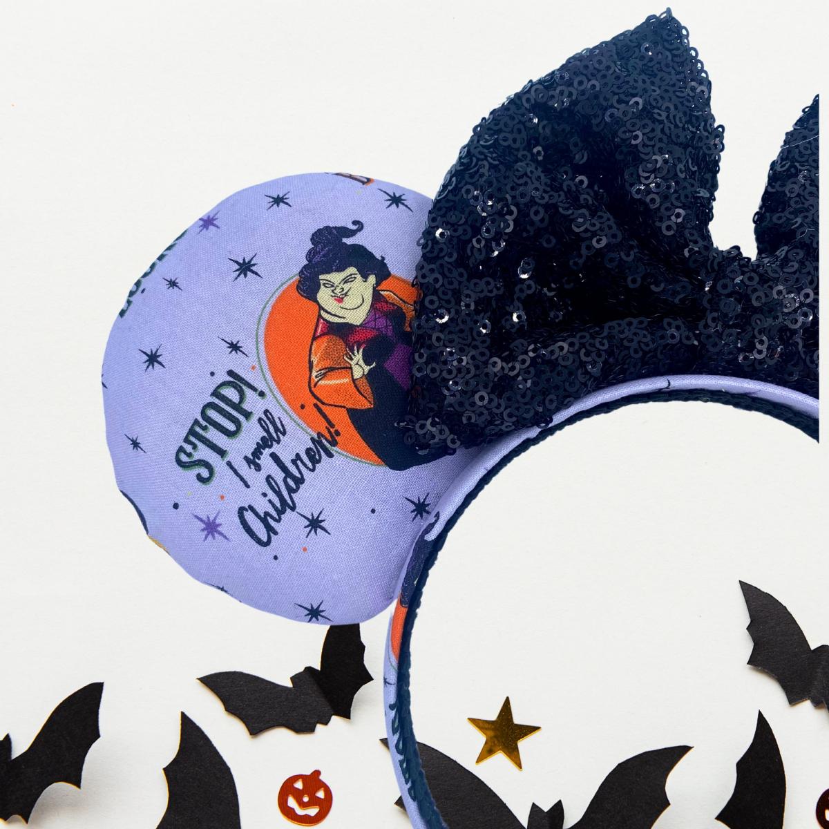 Purple Hocus Pocus Minnie Mouse Ears | Halloween Disney Ears picture
