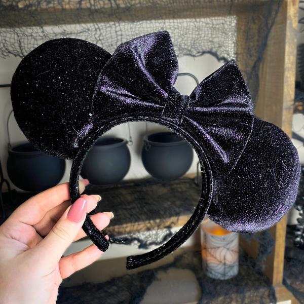 Purple Sparkly Minnie Mouse Ears | Purple Halloween Ears for Disney picture