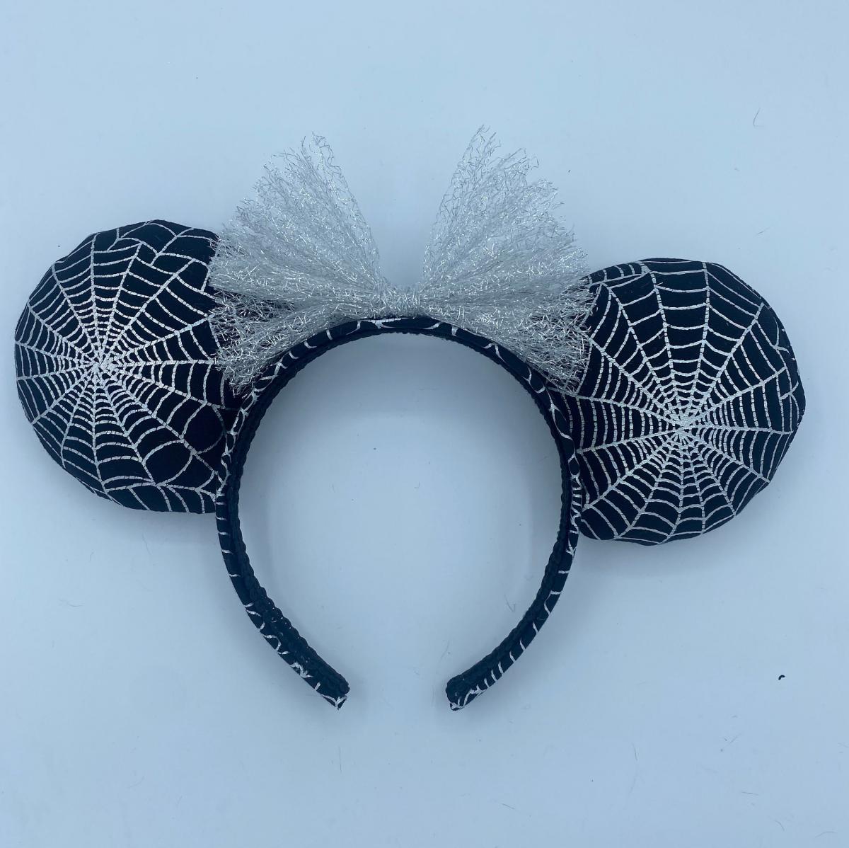 Holographic Spider Web Minnie Ears | Halloween Minnie Mouse Ears picture