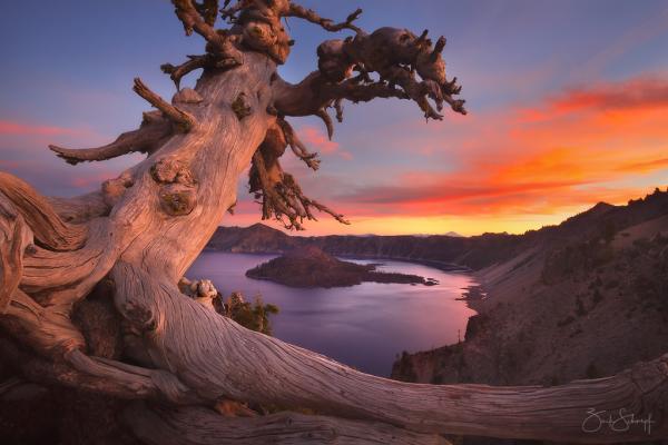 Crater Lake Sunset picture