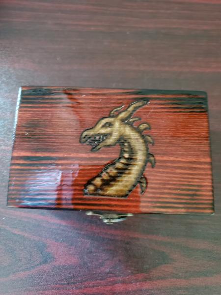 Small Dragon Bust Dice Box picture