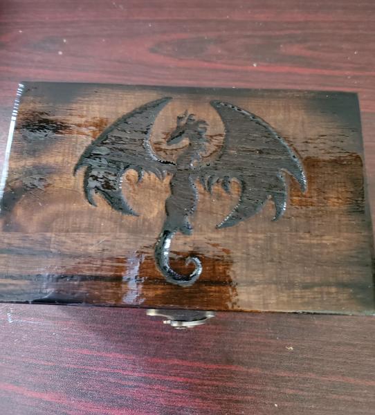 Medium Dragon Silhouette Dice Box