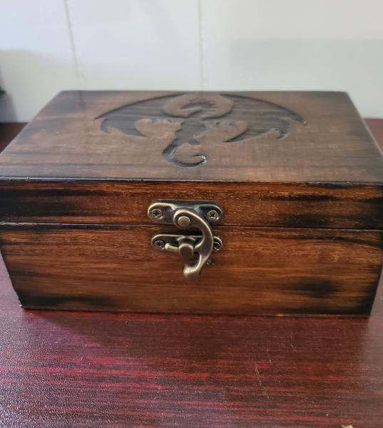 Medium Dragon Silhouette Dice Box picture