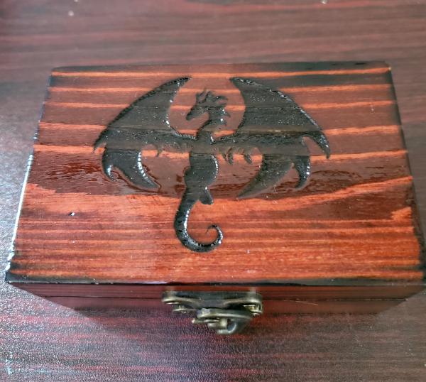 Small Dragon Silhouette Dice Box picture