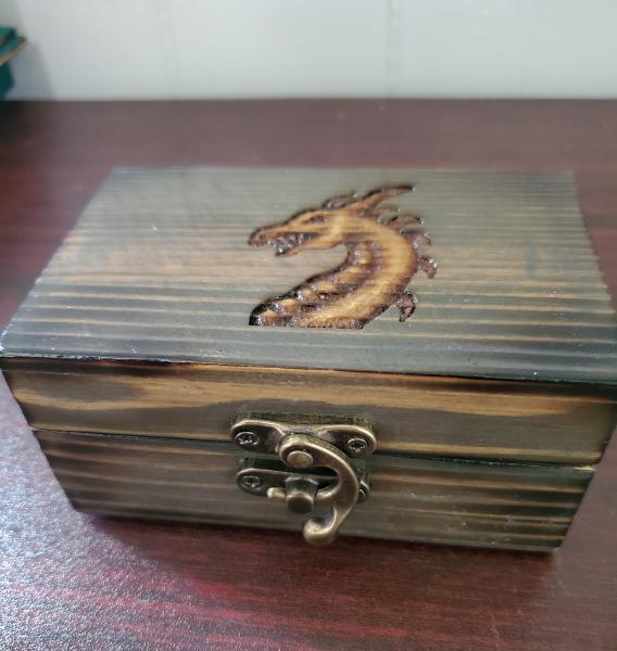 Small Dragon Bust Dice Box picture