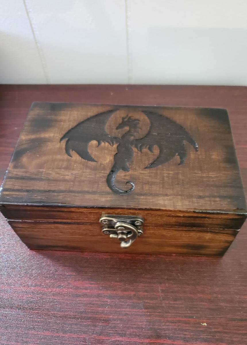 Medium Dragon Silhouette Dice Box picture