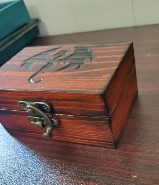 Small Dragon Silhouette Dice Box picture