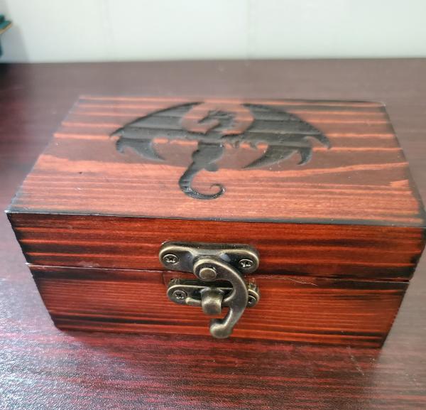 Small Dragon Silhouette Dice Box picture