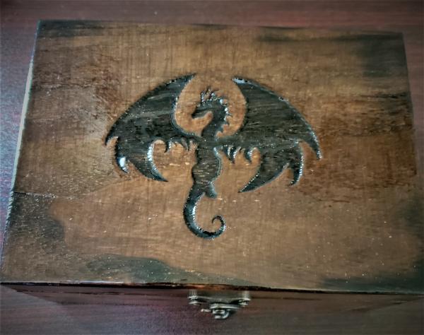 Large Dragon Silhouette Dice Box picture