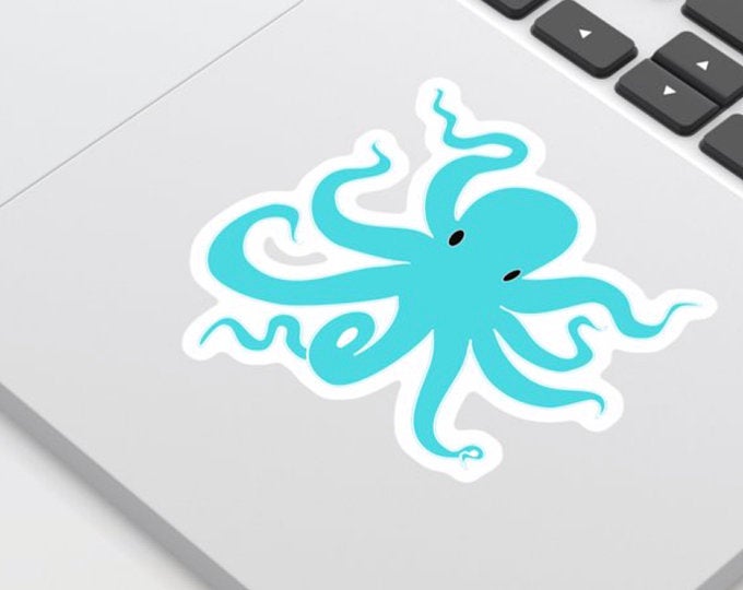 Little Blue Kraken Stickers