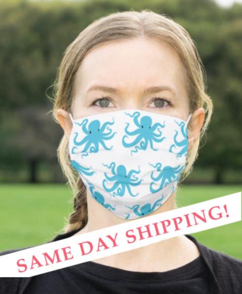 Little Blue Kraken Face Mask picture