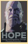 Thanos Bumper Sticker Purple