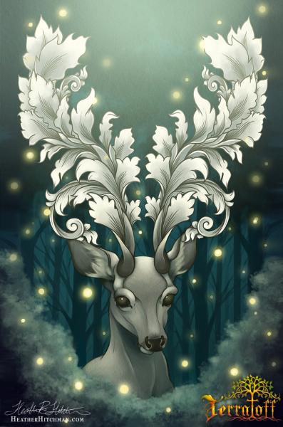 The Filigree Stag 8x10 Open Edition Print picture