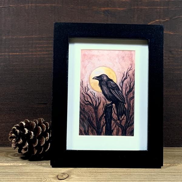 Raven - Framed Mini Art Print picture