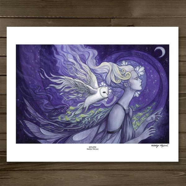 EMBELLISHED - Sylph 11x14 Fantasy Art Print picture