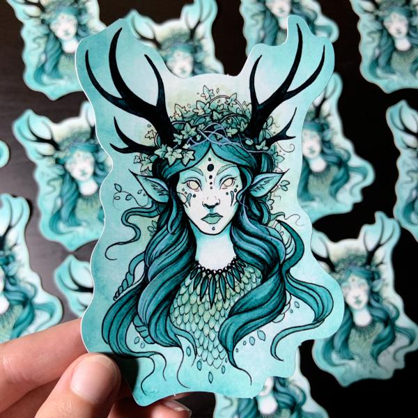 Lady of the Ivy Sticker