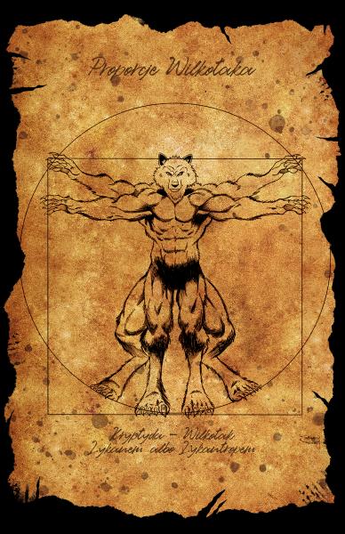 Vitruvian Werewolf